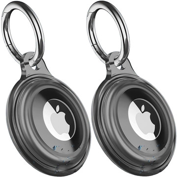 Pouzdro Locator pro Apple AirTag Keychain Waterproof Case Alogy 360 IPX8 Pouzdro s přívěskem matná černá