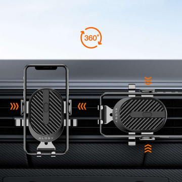 Alogy car holder for 6.5" phone, gravity, for windshield, dashboard Easy One Touch Black