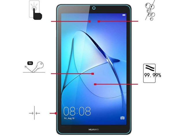 9H 2.5D gehärtetes Glas für Huawei MediaPad T3 7.0 BG2-W09