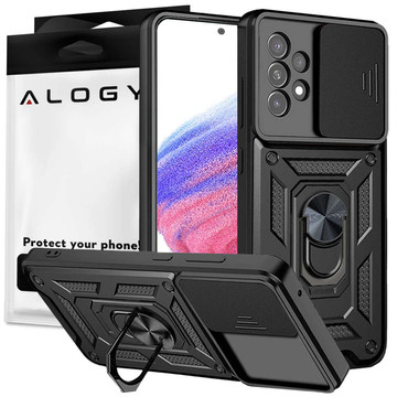 Alogy Camshield Stand Ring Case with Camera Cover for Samsung Galaxy A53 / A53 5G Glass