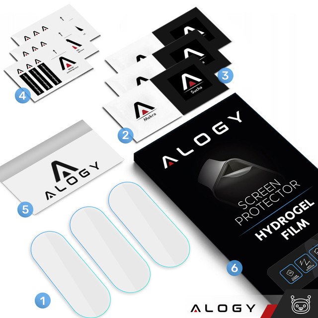 Hydrogel Alogy Hydrogel ochranná fólie pro chytré hodinky pro Xiaomi Mi Band 6
