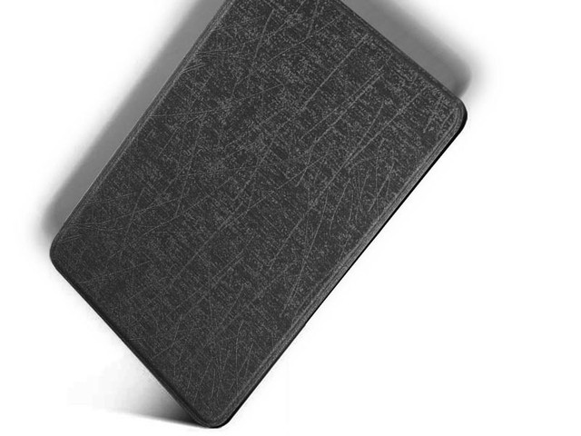 Alogy Leder Smart Case für Kindle Paperwhite 4 schwarz glänzend