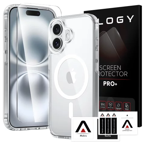 Apple iPhone 16 Case Alogy Anti-Shock Hybrid Case for MagSafe Clear