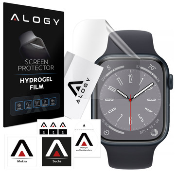 2x ochranná fólie Alogy Hydrogel na chytré hodinky pro Apple Watch 8 41 mm