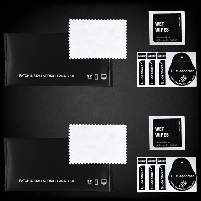 Hülle für iPhone 14 Set mit 4 Brillen 5in1 gepanzert 360 Alogy Hybrid 2x Bildschirmglas 2x Linse schwarz-transparent