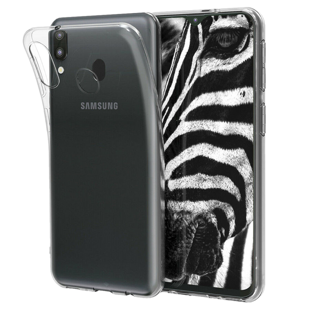 Alogy Silikonhülle Hülle für Samsung Galaxy M20 transparent