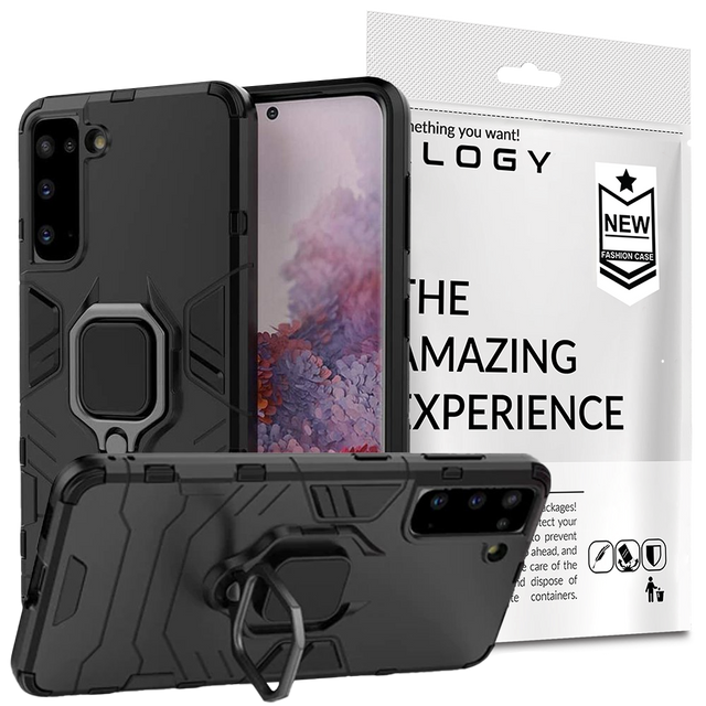 Etui Alogy Stand Ring Armor do Samsung Galaxy S21 czarne