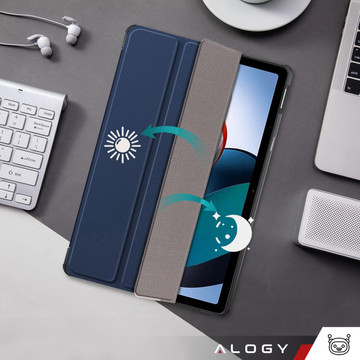 Case for Samsung Galaxy Tab A9 Plus 2023 11" (X210/X215/X216) Tablet Flip Cover Book Cover Case Alogy Navy Blue