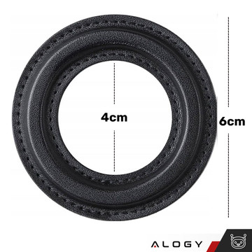 Magnetic plate for MagSafe sticker Ring Ring Holder cover Universal leather Alogy Magnetic black