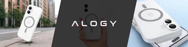 Pouzdro pro Apple iPhone 16 Pro Max Alogy MagSafe Hybrid Matte Case Matte Cover with Lens Protection Black