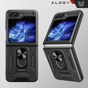 Pouzdro na iPhone 14 Pro Mag Safe Matt Case Cover matné Alogy Ring obrněné pouzdro na telefon černé