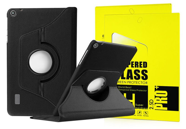 Gehäuse 360 Rotary Huawei MediaPad T3 7.0 Schwarzes Glas