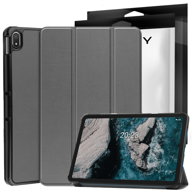 Alogy Book Cover Case Ochranný kryt pro Nokia T20 Grey