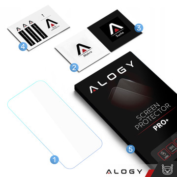9H Tempered Glass for iPhone 15 Plus / 15 Ultra / 15 Pro Max for Alogy Screen Protector PRO