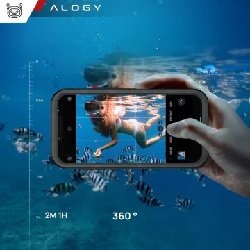 Waterproof Case for Apple iPhone 16e Alogy HydroArmor™ IP68 Case with a Transparent Back 360 Armored Case
