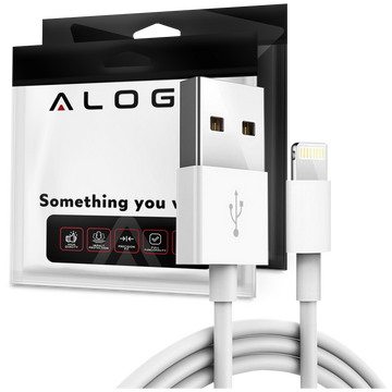 Alogy 1m Fast Charge USB to Lightning kabel iPhone nabíjecí kabel 20W bílý