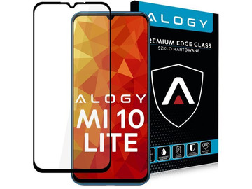 Pouzdro Glass Alogy Full Glue vhodné pro Xiaomi Mi 10 Lite černé