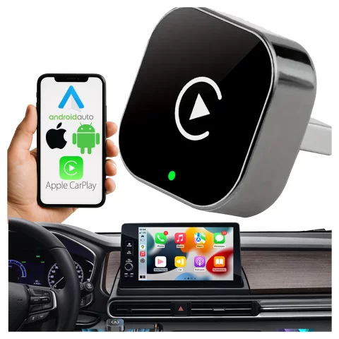 Adapter Bezprzewodowy Apple CarPlay i Android Auto do Auta, Plug & Play z Portem USB-A + Przejściówka USB-C, Szybkie Połączenie i Stabilna Transmisja, Alogy AutoConnect™
