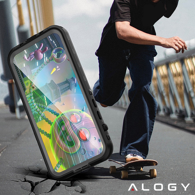 Alogy Waterproof Case IP68 Case with Clear Back 360 Armor Case for MagSafe for Apple iPhone 14