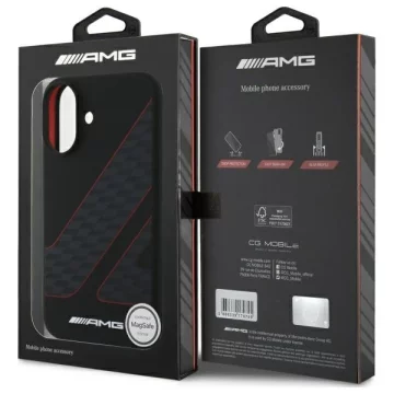 Mercedes-AMG Checkered Flag MagSafe Hardcase do iPhone 16 6,1″ – Czarny