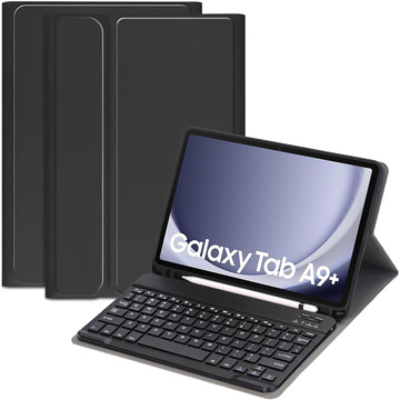 Pouzdro na klávesnici pro Samsung Galaxy Tab A9 Plus 2023 11" (X210/X215/X216) Magnetická Bluetooth klávesnice Alogy Black Glass