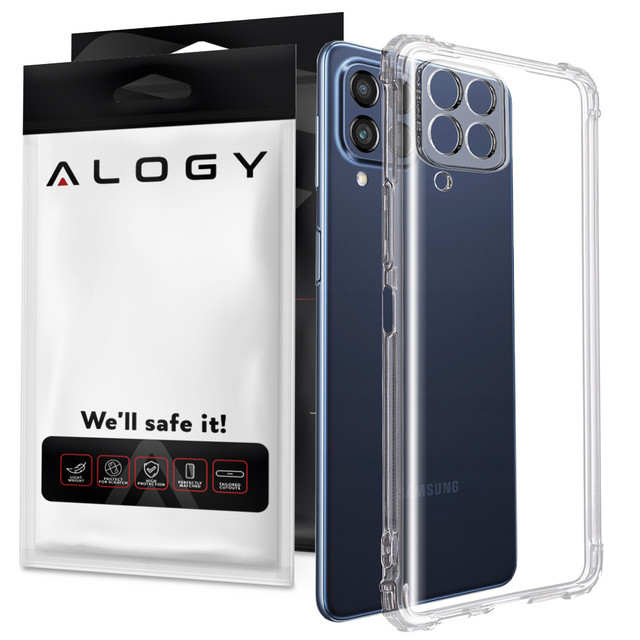 ShockProof Alogy Armor Case for Samsung Galaxy M53 5G Transparent