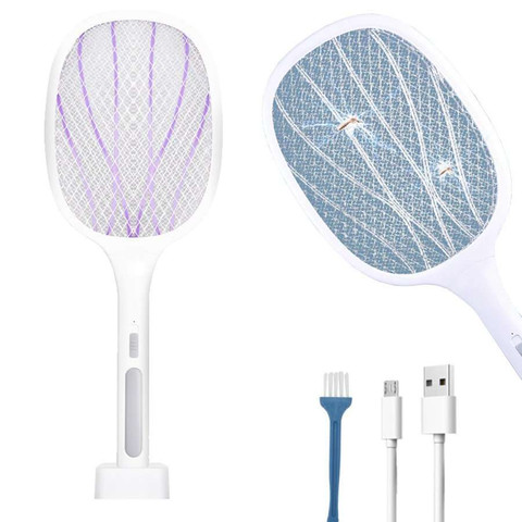 Insect killer lamp 6 LED UV Alogy portable insect trap White