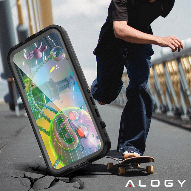 Alogy Waterproof Case IP68 Case with Clear Back 360 Armor Case for MagSafe for Apple iPhone 14 Pro