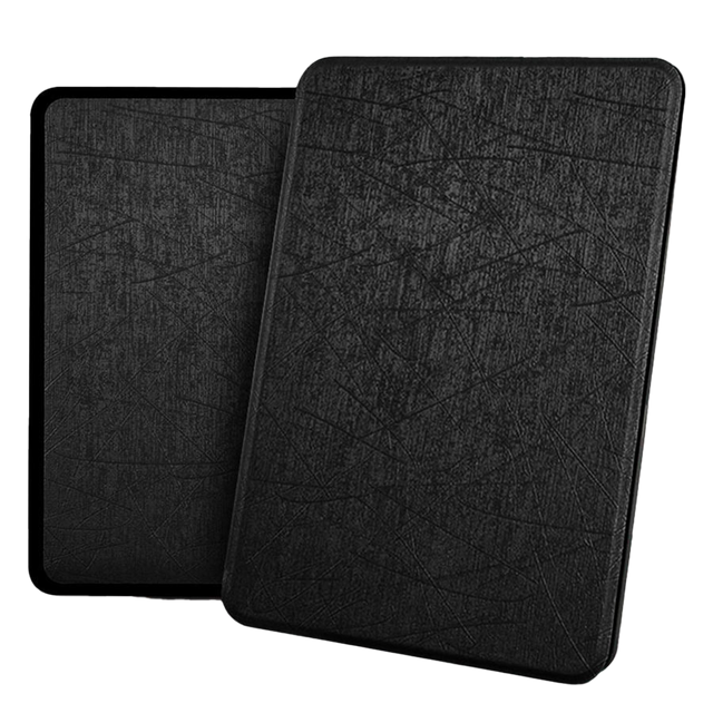 Alogy Leder Smart Case für Kindle Paperwhite 4 schwarz glänzend