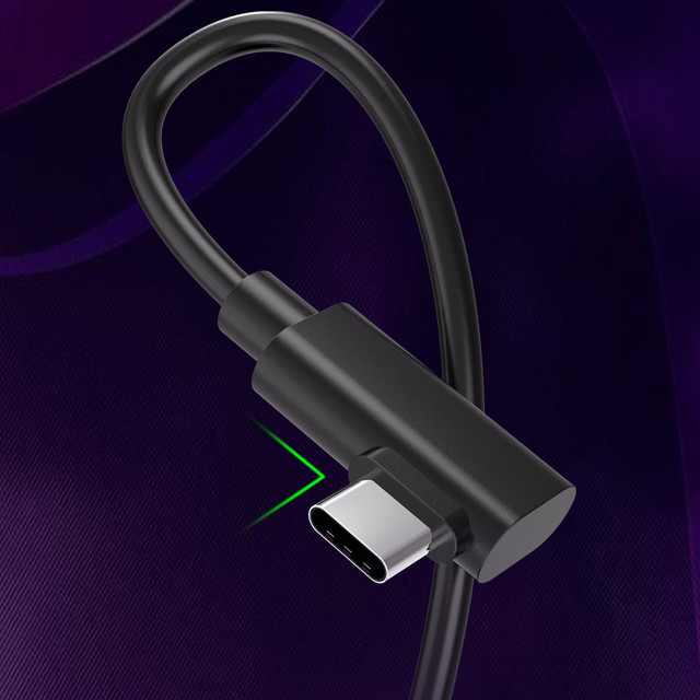 Kabel für VR-Brille Alogy USB Type-C 5m Kabel für Oculus Link Quest 1 2 Schwarz