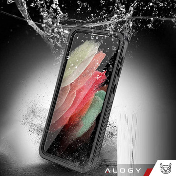 Waterproof case for Samsung Galaxy S23 360 Alogy Armored Armor IP68 with lanyard Black