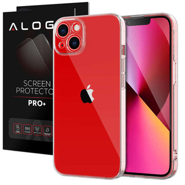 Armored Alogy Hybrid Case mit Kameraabdeckung für Apple iPhone 13 Klarglas