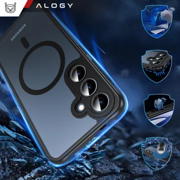 Pouzdro pro Apple iPhone 16 Pro Max Alogy Anti-Shock Hybrid Case pro MagSafe Transparent