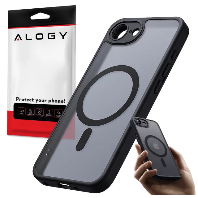 Pouzdro pro Apple iPhone 16 Pro Max Alogy Anti-Shock Hybrid Case pro MagSafe Transparent