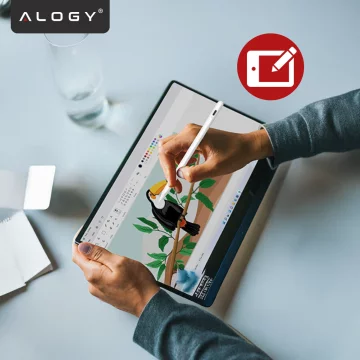 Magnetické pero Alogy pro poznámkové a skicovací pero pro Apple iPad Pro/ Air/ Mini White