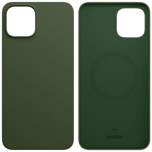 Sada na telefon 3mk do Apple iPhone 13 Hardy silikonové pouzdro MagCase Alphine Green