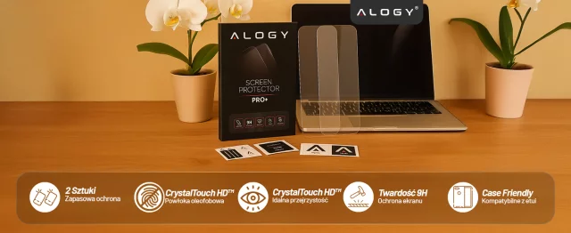 2x Szkło Hartowane Ochronne 9H do Apple iPhone 17 Pro, Wzmocnione i Odporne na Zarysowania, Łatwy Montaż Bez Bąbelków, Alogy Heavy Pro+™ – Przezroczyste