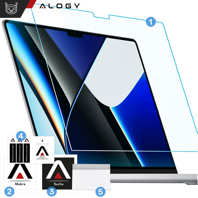 Matná ochranná fólie na obrazovku pro MacBook Pro 16 2023 2021 Alogická ochranná fólie na obrazovku