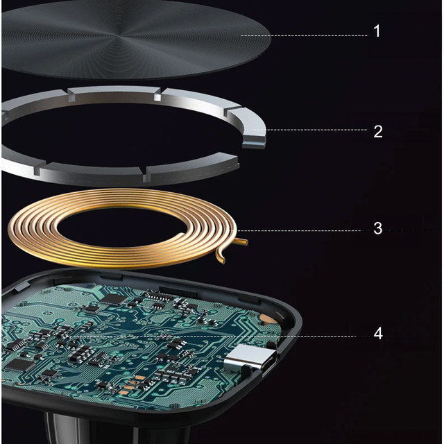 Držák na gril do auta s Mag Safe 15w nabíječkou pro iPhone LED PD QC 3.0 pro ventilaci do auta Alogy černá