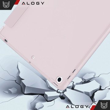 Case for Apple iPad 10.2 9 Gen 8/7 2021/2020/2019 Smart Pencil Case Alogy TPU Tablet Cover Pink