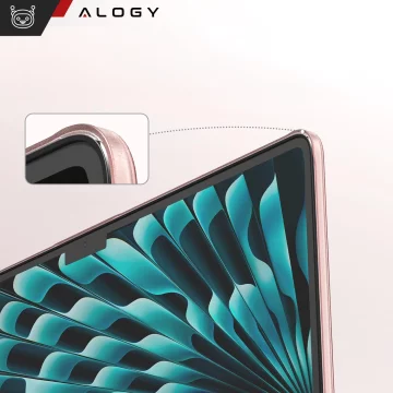 Etui do Apple Macbook Air 13.6 - M2/M3 2022/2023/2024/2025 Alogy AirGuard™ Elastyczna obudowa Matowa Przezroczysty Różowy