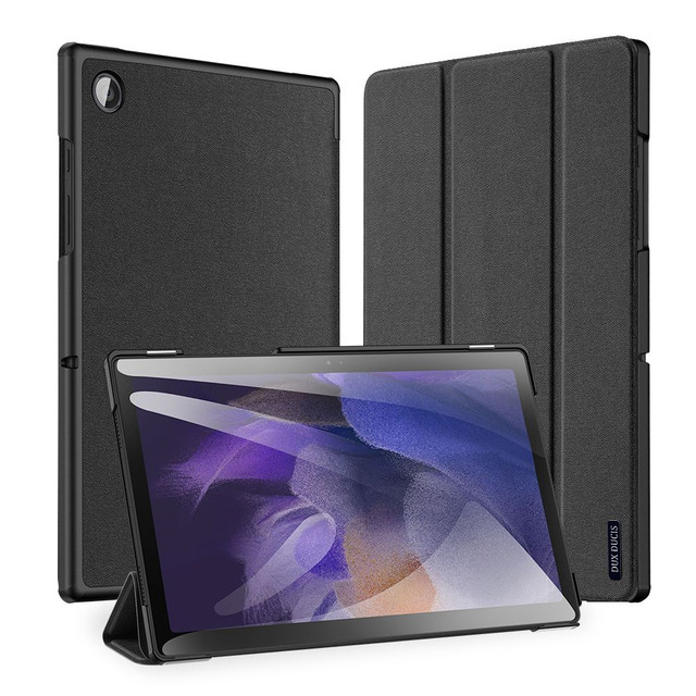 Dux Ducis Domo Flip Case for Samsung Galaxy Tab A8 10.5 X200/ X205 Black Foil Stylus Pen