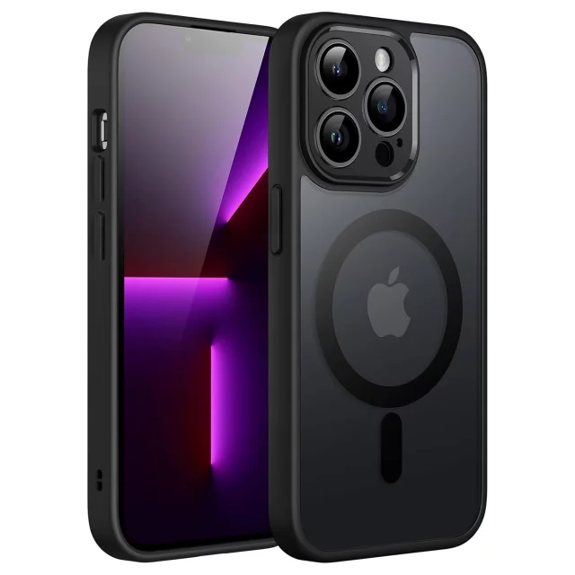 Pouzdro pro Apple iPhone 13 Pro Alogy MagSafe Hybrid Matte Case Matný kryt s ochranou objektivu černý
