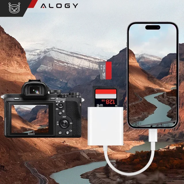 Alogy SD Micro Card Reader for iPhone USB-C Adapter