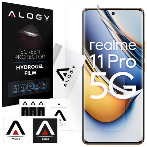 Hydrogel Film for Realme 11 Pro 5G/ 11 Pro Plus 5G Phone Screen Protector Alogy Hydrogel Film