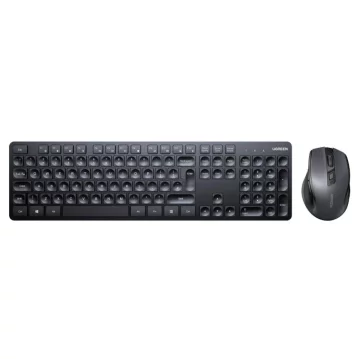 Zestaw Ugreen MK006 bezprzewodowa klawiatura + mysz 2,4 GHz czarny