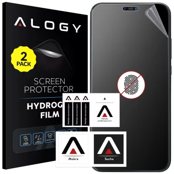 2x Folia "MATOWA" do Huawei P20 Lite Hydrożelowa Alogy HydroSkin Matte Pro™ na ekran do etui "BEZ ODCISKU PALCÓW"