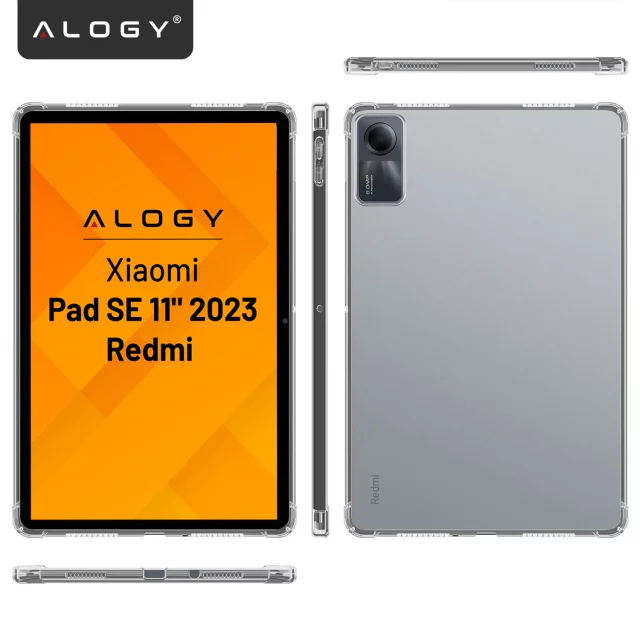 Protective Case for Redmi Pad SE 11" 2023, Reinforced Corners, Slim and Light, Anti-Shock ShockProof, Alogy FlexiShield™ – Transparent