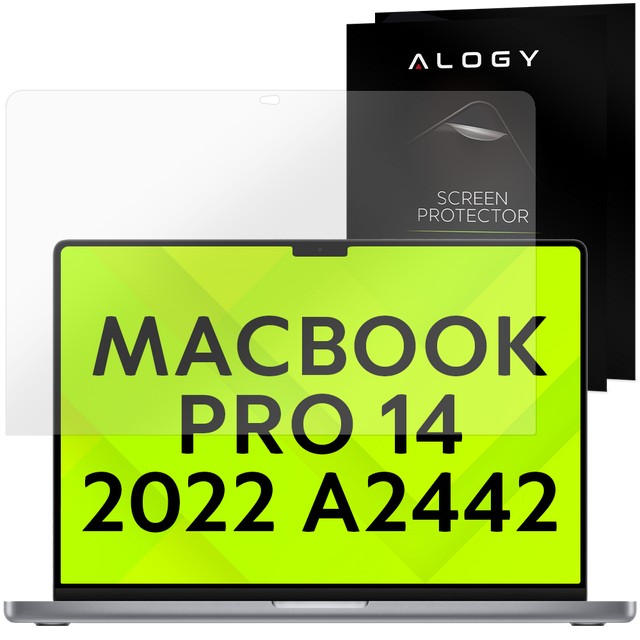 Matte Displayschutzfolie für MacBook Pro 14 (2023–2021). Alogy Displayschutzfolie