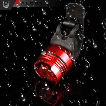 Bicycle rear light for the rear of the bike LED lighting rear light red aluminum waterproof IPX4 50lm Alogy